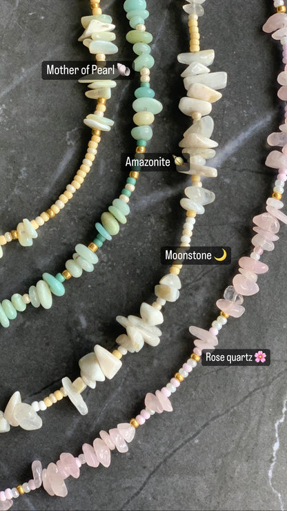 Set-of-Two Amazonite Waist Bead Chains